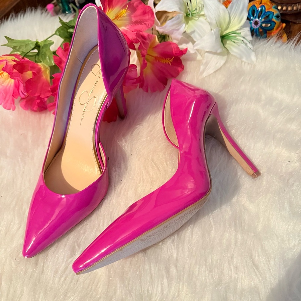 Jessica Simpson Vibrant Pink Heels - Picture 15 of 15